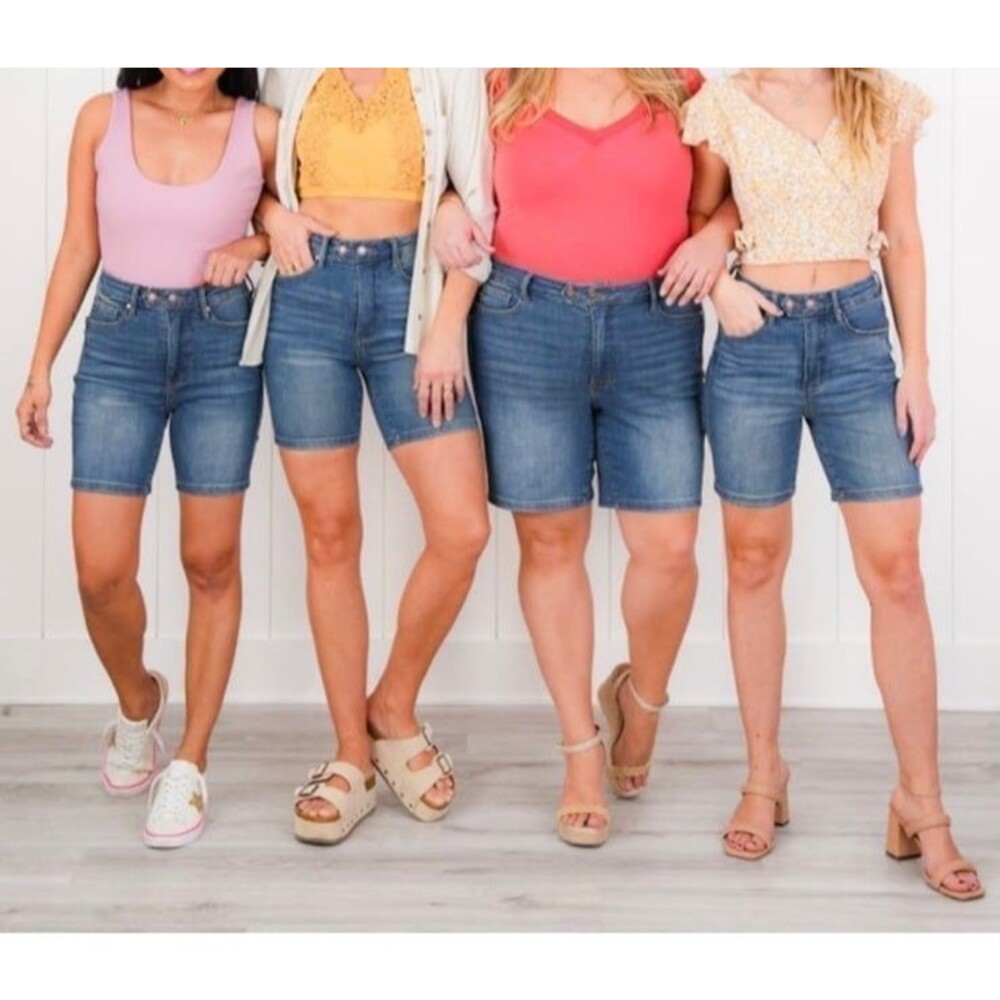 judy blue tummy control shorts JUDY BLUE SHORTS judy blue jeans size small NWT - Picture 7 of 10